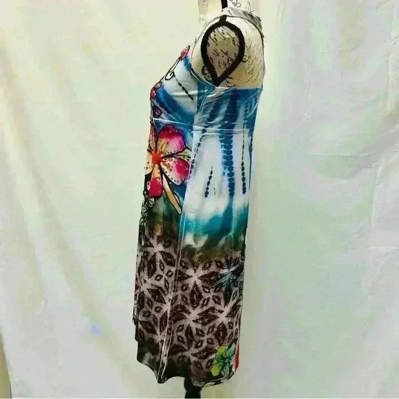 Spy Zone Floral Sleeveless Midi Dress - Picture 5 of 14